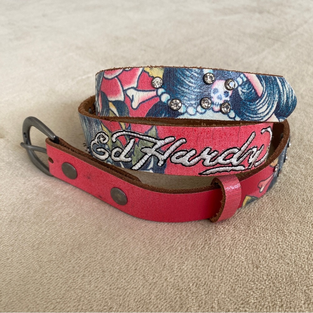 Ed Hardy y2k belt